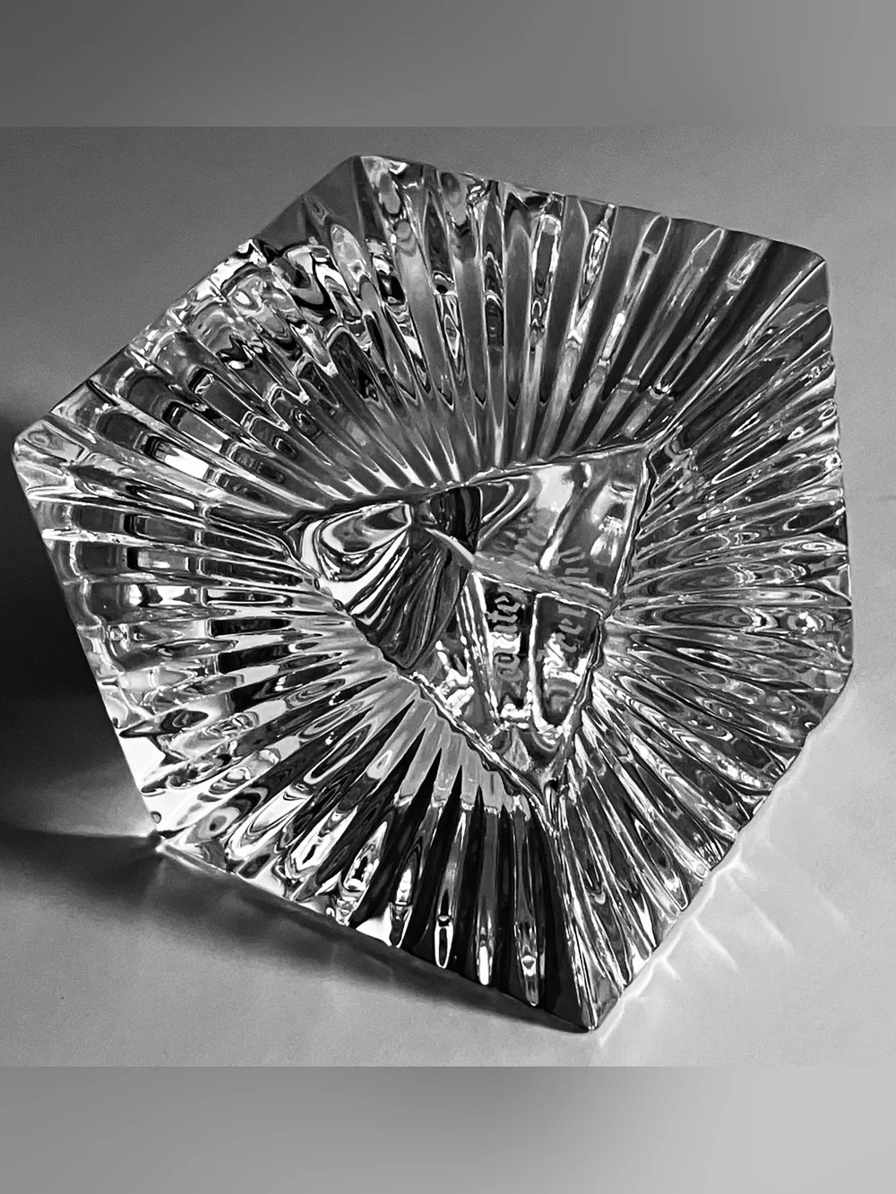WATERFORD MERIDIAN Cube Clock / 2.5 Inches / SOLID IRISH CRYSTAL / Discontinued